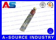 Water Glass 10ml Vial Labels Dengan Latar Belakang Transparan Bening Untuk Pencetakan label stiker Paket Suplemen / Hcg