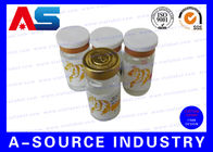 Label Botol 10ml Disesuaikan Pencetakan foil emas Untuk Kemasan botol Injeksi Steril