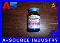 Bodybuilding Cypionate 200mg Pill Label Botol Dengan Laser Hologram Mencetak Label Vial Kaca