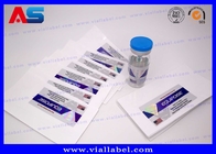 CMYK White Pearl Film 10ml Vial Label Untuk Botol Injeksi