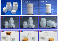 Childproof Screw Cap Plastic Pill Jars Paket Kapsul Putih Kecil Untuk Tablet