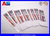 CMYK Peptide Vial Labels Untuk Pabrik Percetakan Stiker Botol Kaca Obat