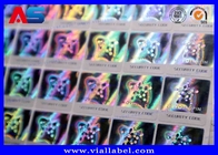 Kustom Scratch 3D Holographic Sticker Pencetakan Label Kode QR Dan Variabel Warna