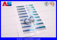 Holografi 3ml / 2ml Botol Kecil Sticker Pencetakan Dengan Desain Farmasi Custom