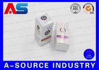 10 ml Kotak Penyimpanan Botol Testosteron Campuran Hot Stamp Perak Foil Timbul Untuk UK Anabolics
