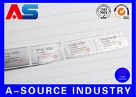 Custom 30ml Vial Label Brushed Aluminium Foil Printing Untuk Pharma Grade Peptide