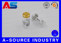 Water Glass 10ml Vial Labels Dengan Latar Belakang Transparan Bening Untuk Pencetakan label stiker Paket Suplemen / Hcg