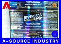 Kustom Hologram Pencetakan Label Botol Pil Stiker Metallic Blue Removable Farmasi