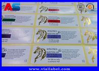 Label Laboratorium Folium Emas Disesuaikan Stiker Untuk Vial Steril 10ml Mencetak label peringatan obat