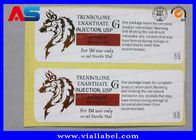 Label Laboratorium Folium Emas Disesuaikan Stiker Untuk Vial Steril 10ml Mencetak label peringatan obat