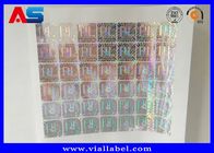 Matriks Laser Kustom Holografik Stiker Vinyl Hologram Void Untuk Kotak Penyimpanan Vial
