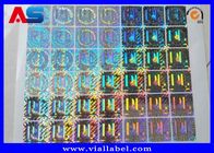 Matriks Laser Kustom Holografik Stiker Vinyl Hologram Void Untuk Kotak Penyimpanan Vial