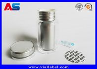60 Tablet Farmasi Vial Pil Kecil Sertifikat SGS Dengan Tutup Plastik Anti Anak Botol pil farmasi