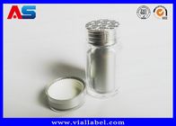 Warna Silver 60ml Botol Kapsul Plastik / Botol Obat Kosong Kelas Tinggi