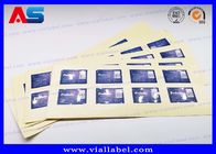 Perak Foil Decals 5 ml Botol Label Peptide Pencetakan Matt Laminasi Vial Sticker Maker Untuk Farmasi