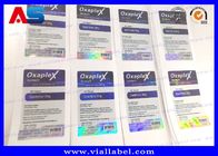 Anavar Oxandrolone 50 Tablet Label Pil Pencetakan Hologram Penggunaan Farmasi Tahan Air