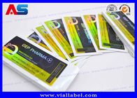 Custom Anti - Fake Self Adhesive 10ml Vial Label Untuk Anabolic Peptide Glass Vial Label
