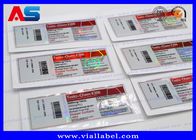 Custom Anti - Fake Self Adhesive 10ml Vial Label Untuk Anabolic Peptide Glass Vial Label