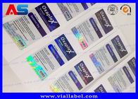 Adhesive Peptide Pharmaceutical Packaging Label Botol 15ml Label botol obat Perak Foil Warna