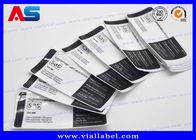 Adhesive Peptides BPC Glass Vial Labels Pencetakan 2ml Vial / 10ml Vial botol farmasi label