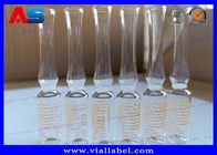 Dicetak 1ml Clear Medical Injection Glass Ampoule 10x60mm Bahan Borosilikat Netral