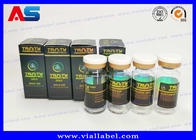 Peptida Pertumbuhan Otot 10ml Botol Vial Label ISO9001 Warna Panton 22x50mm stiker botol kaca