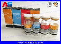 Label Botol Farmasi Testosteron Cypionate 25x60mm Bersertifikat ISO