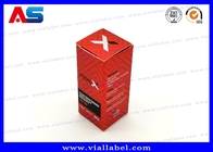 Kertas Kemasan 10ml Vial Box, Hologram 10ml Paper Vial Box Dengan Custom Design Muscle Growth / Bodybuilding