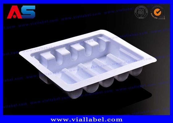 Putih / Biru / transparan Kemasan Blister Plastik Untuk Kemasan Botol Kaca Dengan Logo Embossing