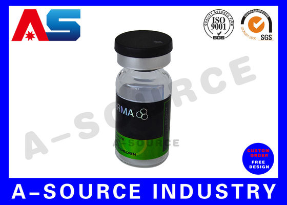 Label perekat transparan Label cetak untuk kotak dengan logo khusus Untuk untuk kemasan botol botol farmasi