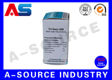 Kertas Farmasi Karton 10ml Kotak Vial Label Vinyl Custom Untuk Laboratorium Vial 10ml Label botol