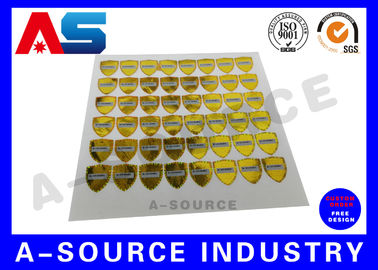 3d Hologram Sticker PET Custom Holographic Sticker / Custom Decal Sticker dengan Scratch Off Code