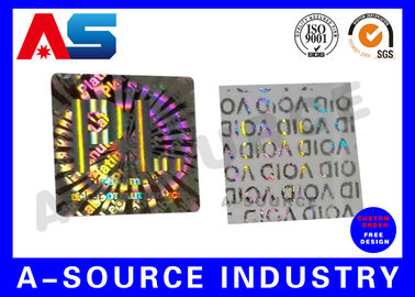 Anti Fake Hologram Security Stickers , Printing 3d Hologram Security Labels Tamper Proof
