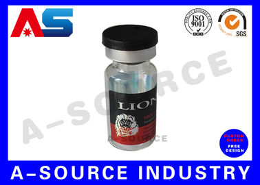 Catatan stiker yang dapat disesuaikan 10ml / 2ml Vial Bodybuilding Untuk pengujian laboratorium