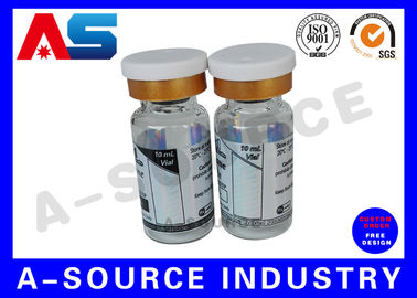 Removable Pharmaceutical Bottle 10ml Vial Labels  Hologram Printing