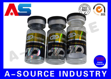 Perekat Organik 10ml Vial Label Botol Vitamin Label Hot Foil Label Botol Obat