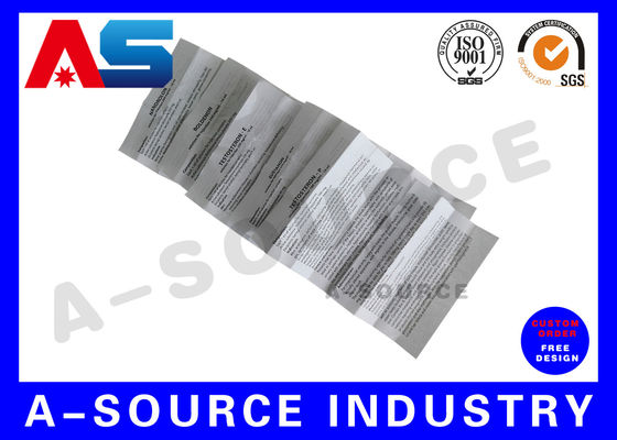 Vinyl Sticker Pencetakan Pencetakan Farmasi Label Peptida Propionat untuk 2 ml vial