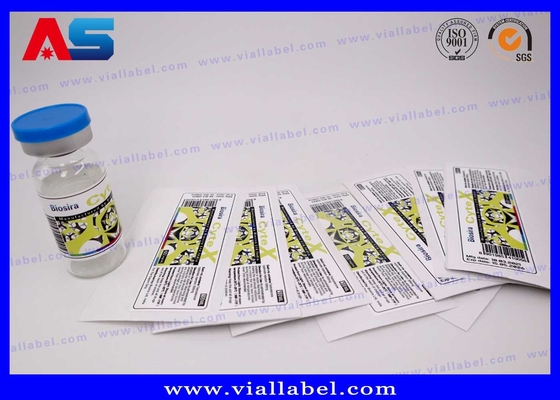 Hologram Custom Peptide Label Dengan Botol Kecil Tutup Desain Gratis untuk Vial Kaca