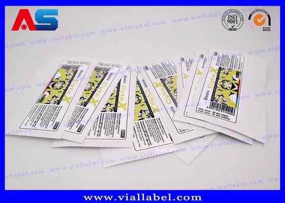 Hologram Custom Peptide Label Dengan Botol Kecil Tutup Desain Gratis untuk Vial Kaca