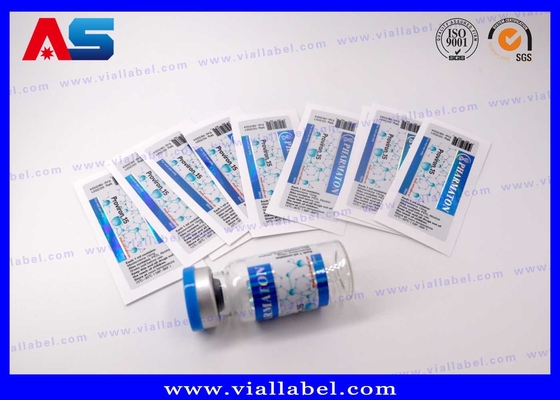 Botol Kaca Pencetakan Tag Peptida, Label Botol Holografik 10ml
