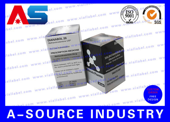 Holographic Custom Printed Box, obat kemasan kotak untuk produk botol peptida