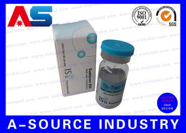 Injeksi Peptida Customized warna& logo dicetak berlapis kotak kertas 10 ml botol kotak pembungkus binaraga