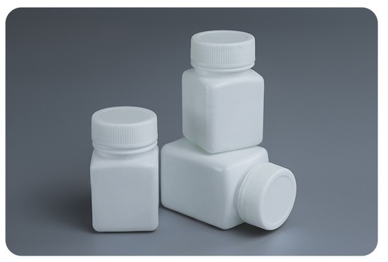 HDPE Plastik Medis Pill Jar Dengan Childproof Tutup Dan Perlindungan Seal botol obat pil