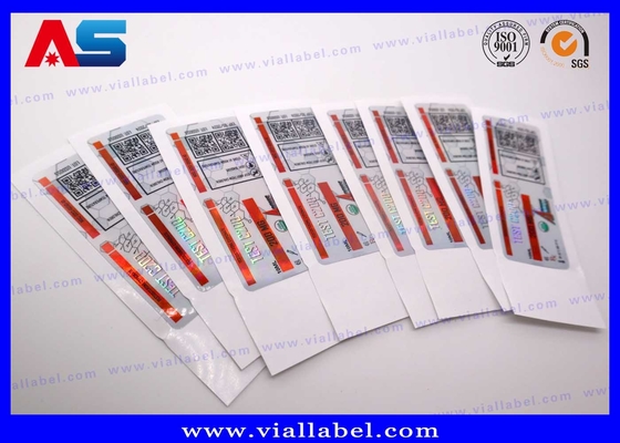 CMYK Peptide Vial Label Untuk Obat Botol Kaca Sticker Percetakan Pabrik Waterproof kuat perekat