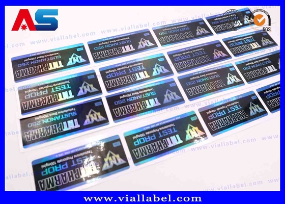 Emas / Perak Foil Dekal 5ml Peptide Botol Label Pencetakan Matt Laminasi Vial Sticker Maker Untuk Farmasi