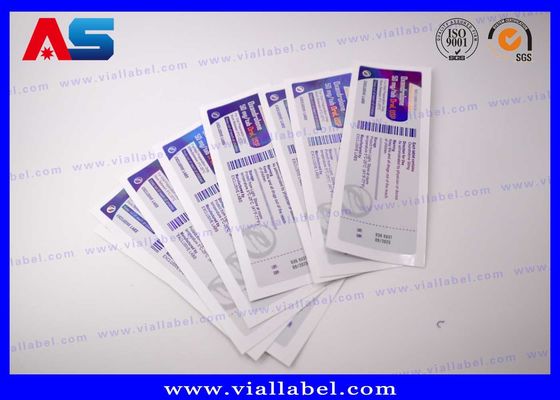 Stiker Label Pribadi Hormon Pertumbuhan Manusia Peptida Kustom untuk Farmasi Label botol 10ml