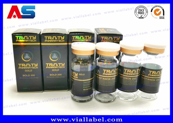 Farmasi Peptida Sarms Vial Kertas Kotak Kemasan Logo Hologram Lapisan UV Label botol 10ml