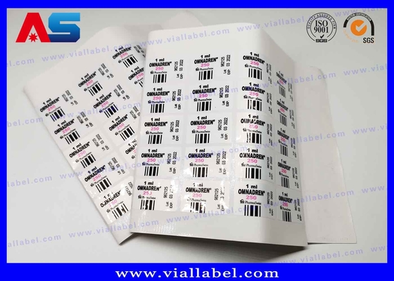 Peptida Botol Pencetakan Label Farmasi Melanotan 2 4C untuk botol injeksi 2ml