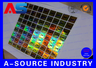 3d Hologram Sticker PET Custom Holographic Sticker / Custom Decal Sticker dengan Scratch Off Code