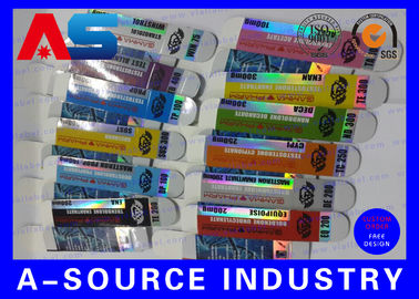 Disesuaikan 10ml Vial Box Holographic / Kotak Penyimpanan Kemasan Medis Kecil Untuk Minyak